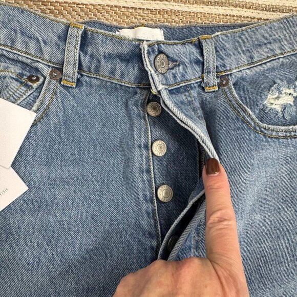 Boyish The Toby Relaxed Tapered Distressed Women's Denim Jeans Size 28‎ - Picture 4 of 16
